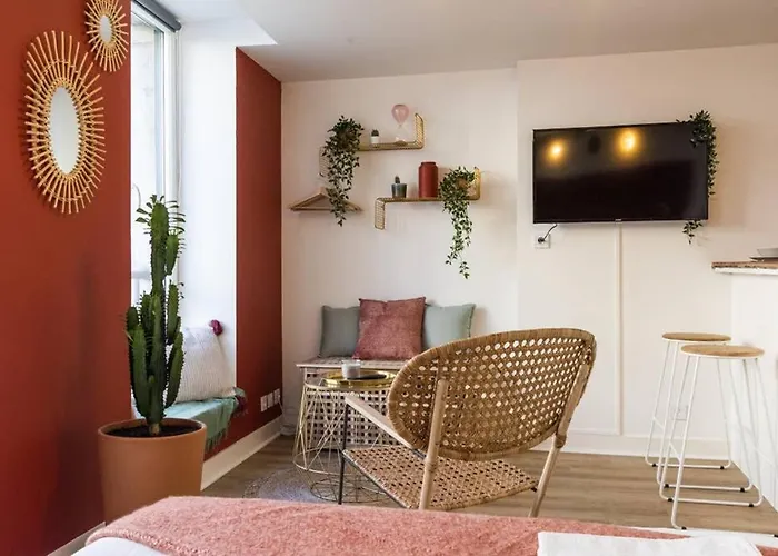 Studio haut de gamme, Rénovation neuve style 4 étoiles * Caen